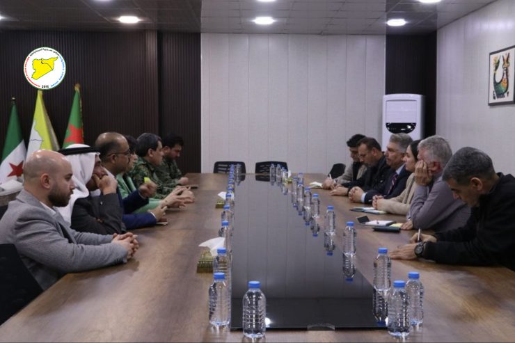 Civînek Sê Alî Di Navbera Hêzên Sûriyeya Demokratîk, Rêvebiriya Xweser Û Meclîsa Sûriyeya Demokratîk De